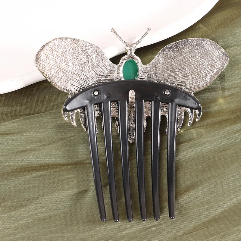Elegant Titanic Butterfly Hair Combs Hair Clips For Women Retro Long Teeth Slide Hairpins Hair Accessories