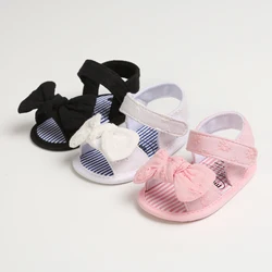 Summer New Baby Girl Sandals Multicolor Bowknot Tassel Anti-slip Soft Sole Newborns Infant First Walkers Baby Shoes