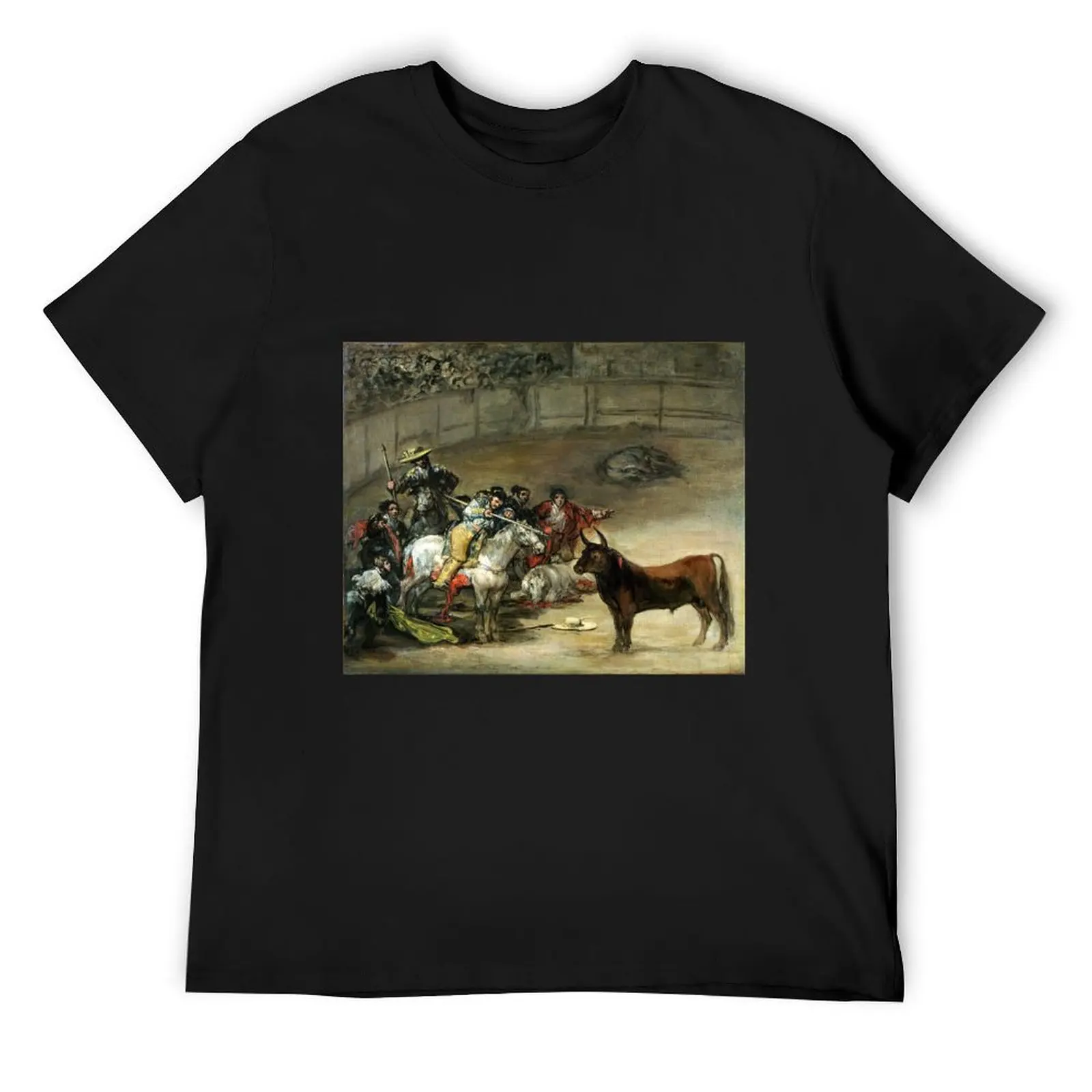 Francisco de Goya Bullfight, Suerte de Varas T-Shirt street wear summer top Short sleeve tee men tshirt