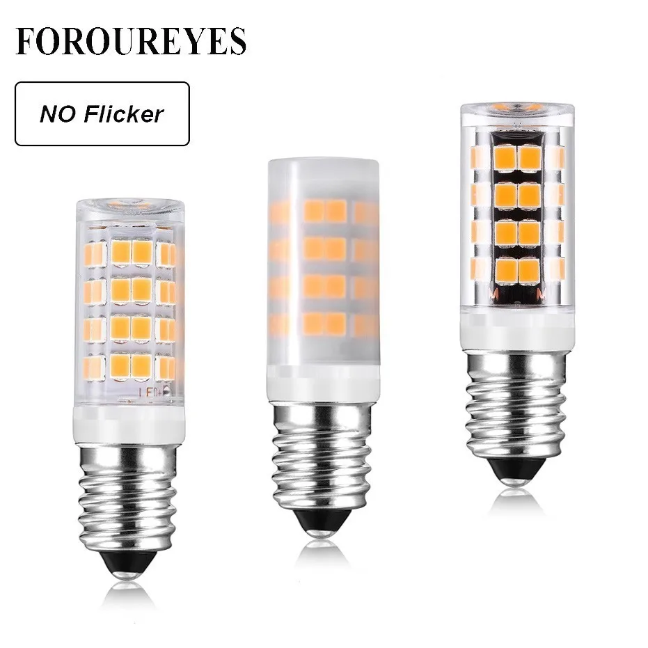 

4pcs No Flicker E14 LED Lamp 85V-265V 5W 52LEDS MD2835 E12 LED Spotlight Bulb Replace 40W Halogen Light For Chandelier lighting