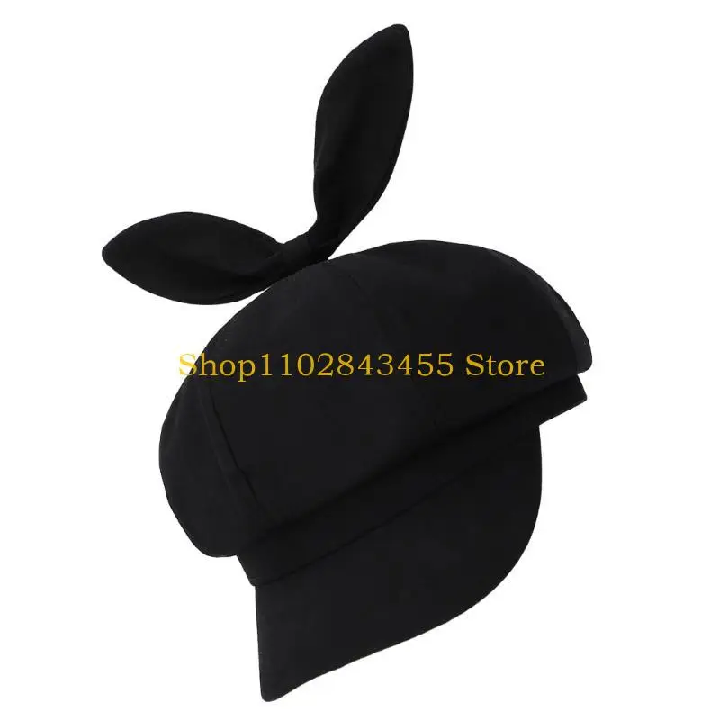 Chapeau peintre pour filles 49MC, béret français, chapeau avec oreilles lapin, pour photographie vacances