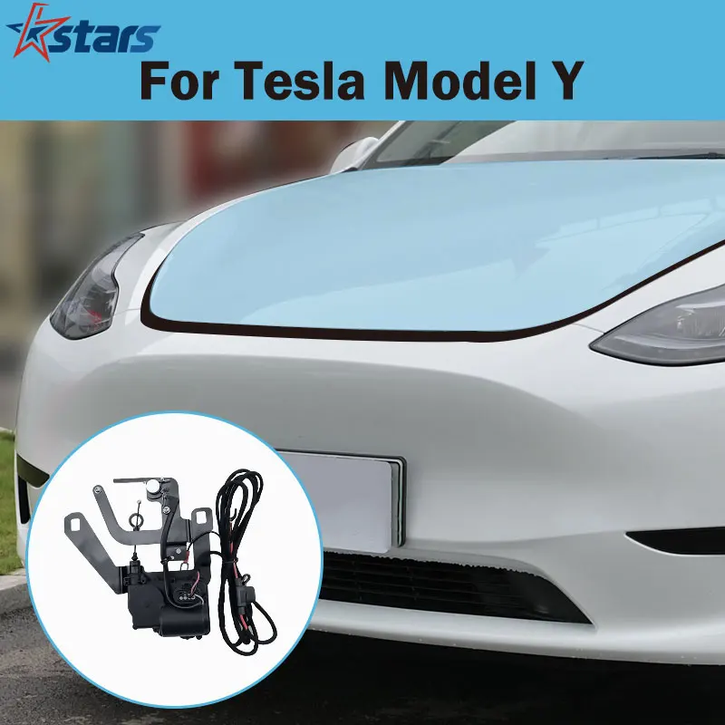 

Подходит для Tesla Model Y 2020-2024, передняя запасная коробка, электрический замок, мягкое закрытие, автозакрытие, адсорбция, автомобильные аксессуары