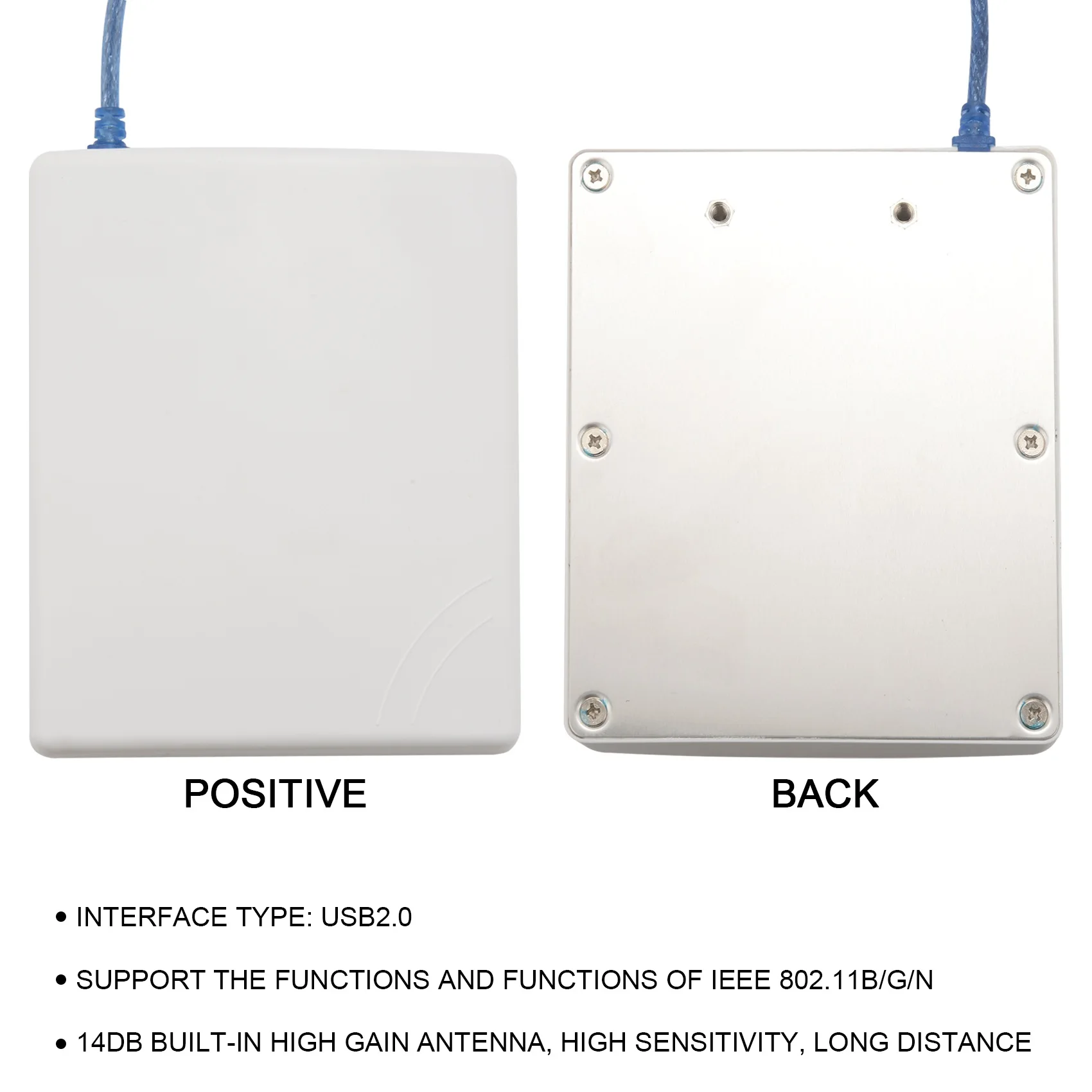 A56XQ 150Mbps High Gain 14DBi เสาอากาศ 5M สายอะแดปเตอร์ USB ไร้สายสูงกันน้ํากลางแจ้ง Long Range Wifi Receiver
