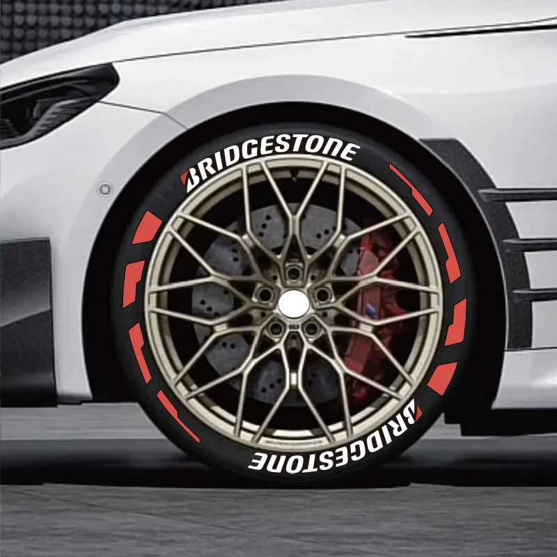 ملصقات حروف الإطارات ثلاثية الأبعاد مقاومة للماء ملصقات حروف ماركة ديكور لإطارات السباق من نفس النوع الملصقات #2