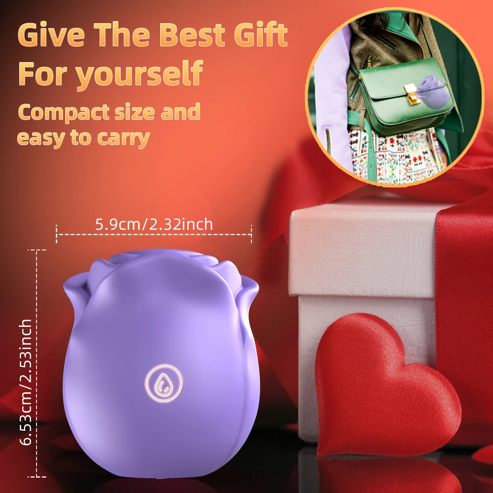 Powerful Sucking Vibrator for Women Vacuum Clitoris Stimulator Female Oral Nipple Clit Sucker Vibrating Adults Sex Rose-Toys image 6