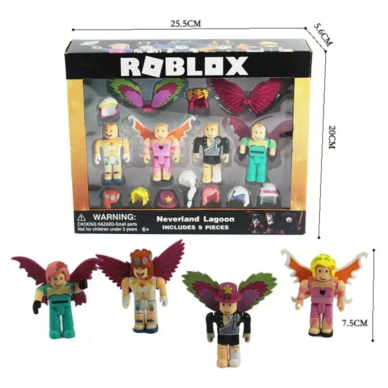 Roblox-Acessórios para bonecas em escala periférica para crianças, jogos de anime, desenhos animados, presentes de Natal e aniversário, 6-9cm