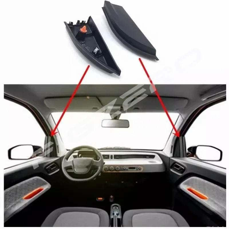 باب السيارة الجانب الداخلي غطاء ديكور داخلي غطاء ثلاثي 23666378 لـ Wuling Hongguang Mini EV