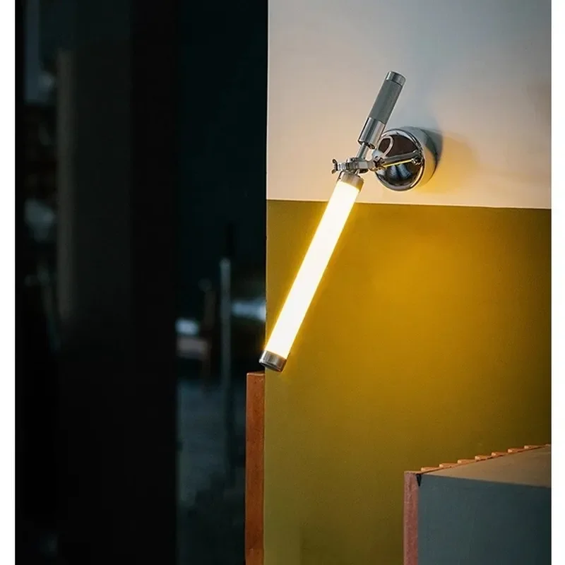 Modern Bauhaus LED Wall Lamp Retro Industrial Strip Light Simple Bedroom Bedside Fixture Living Room Study Decor Personalized