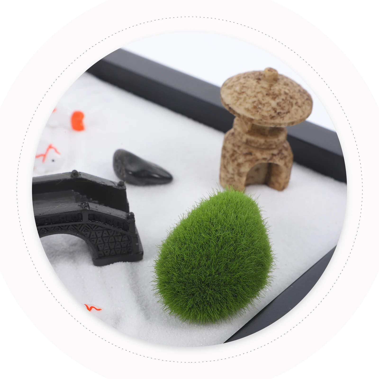 

1Set Garden Sandbox Decor Zen Garden Kit for Desk Meditation Stress Relief Tabletop Ornament Decorative Sandbox