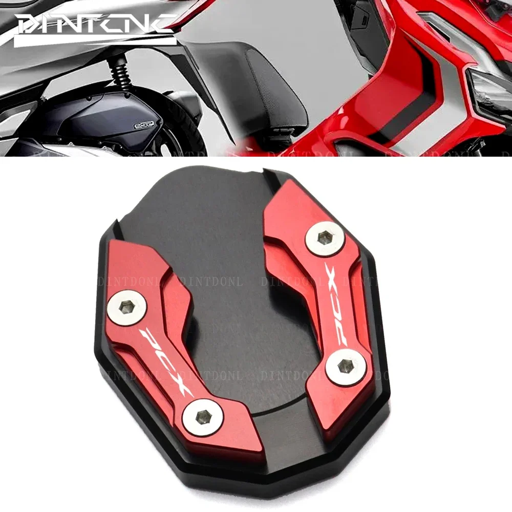 Motorcycle Stand Enlarger Foot Pad Side Kickstand Extension Plate For HONDA PCX160 ADV150 PCX150 PCX 150 160 ADV 150 2021 2022