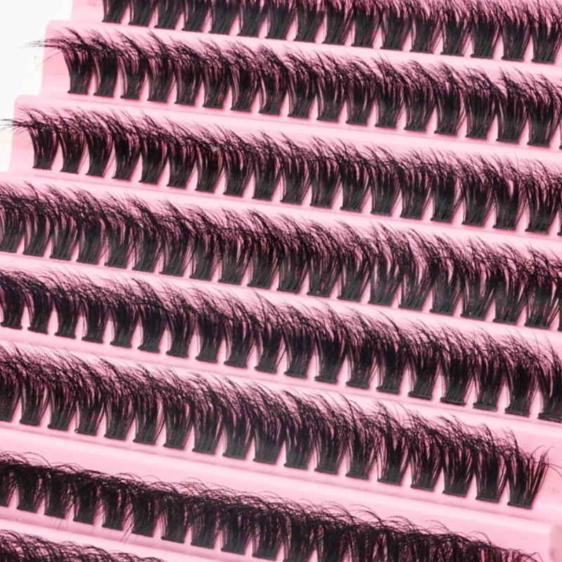 200pcs Diy Lash Extension Kit 10Rows Cluster Eyelash Individual Lashes Kit Cluster Lashes Makeup Tools Faux Cils