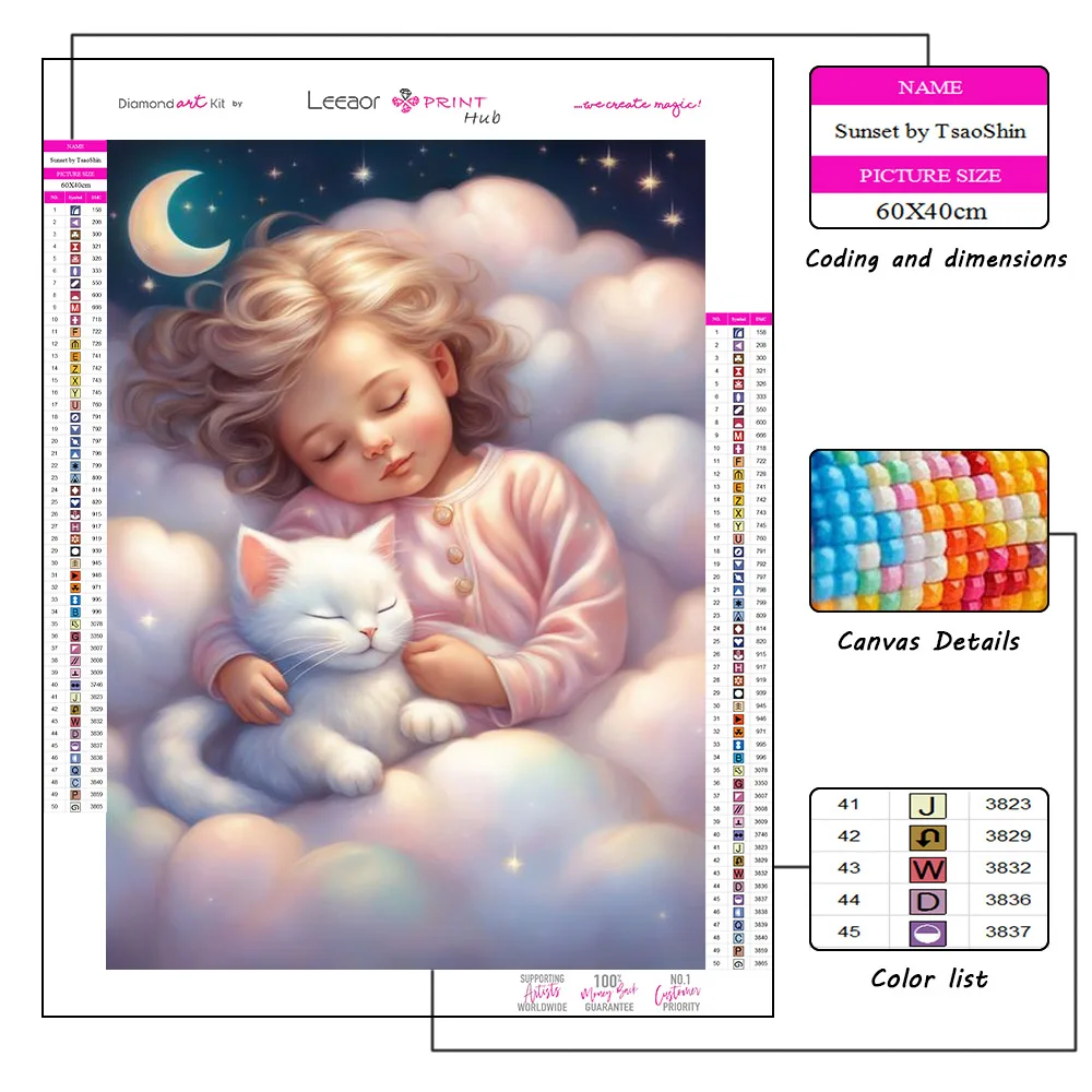 Diamond Painting Cute Angel Baby Full Drill Mosaic Embroidery Cross Stitch Kits Home Decor Bedroom Wall Sticker алмазная мозаика