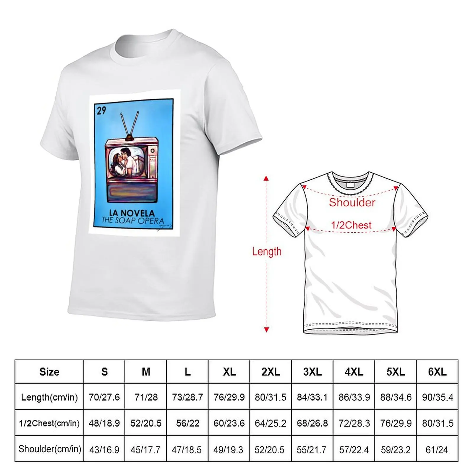 La Novela - The Soap Opera - Loteria T-Shirt luxury t-shirt summer tops men t shirts