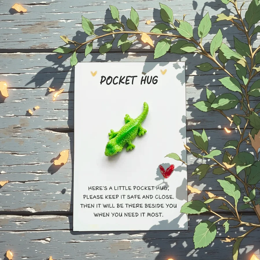 5/10/20/30/40pcs Pocket Hug Lizard Charm: A Cute Plastic Keychain Suitable For Any Occasion - The Perfect Gift For Birthdays