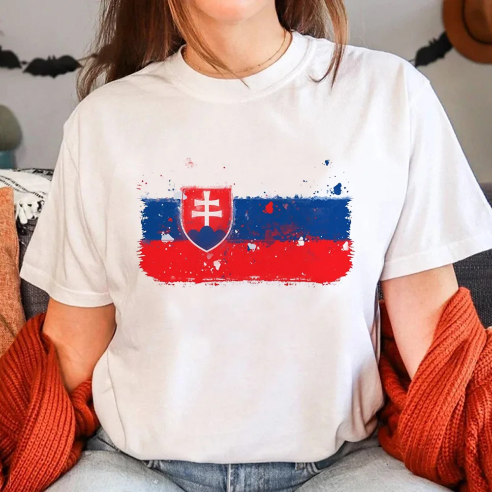 Slovakia tshirt women Y2K t shirt girl comic manga clothing