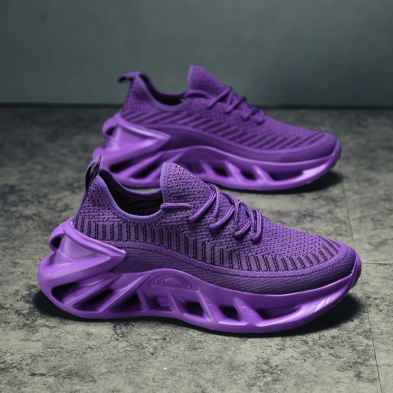 Unisex Couple Breathable Running Sneakers, Light Shock Absorbing Non-Slip Outdoor Sports Shoes