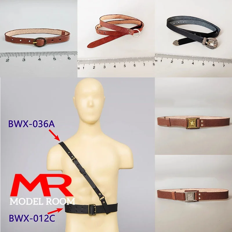 

1/6 Scale Male Leather Belt Waistband Sword Belt Clothes Accessories Model Fit 12'' Soldier Action Figure Body Dolls