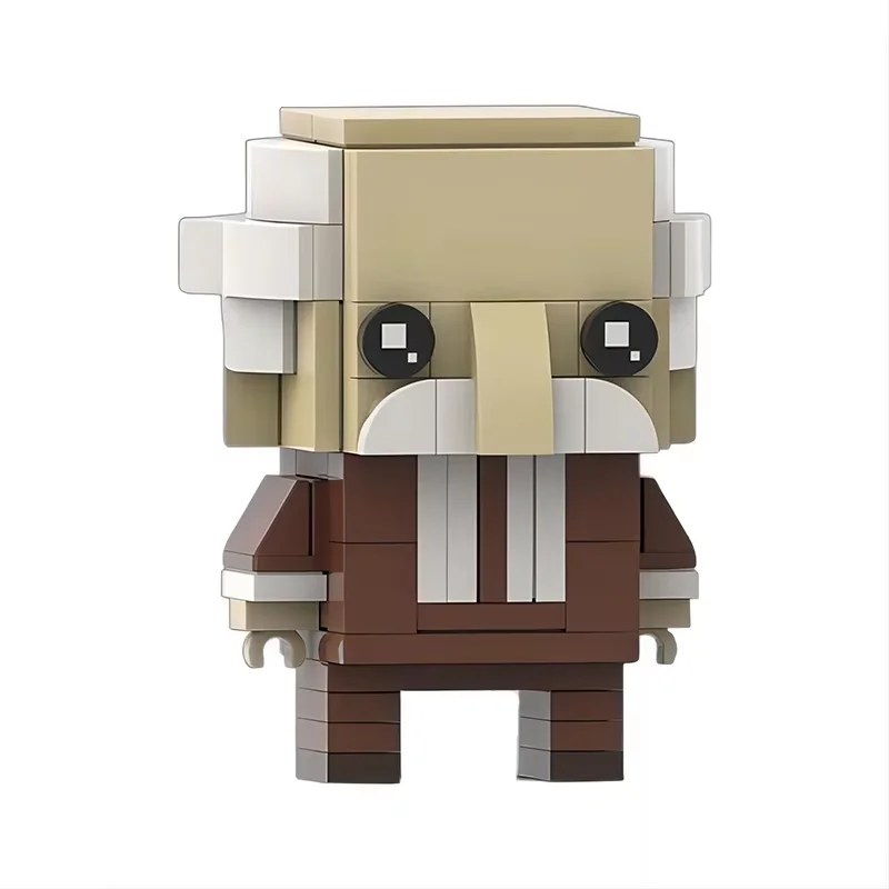 MOC Creative Cute Puppet Style Animal Character Square Head Building Block Model DIY Puzzle Assembly Toy Ornament Birthday Gift
