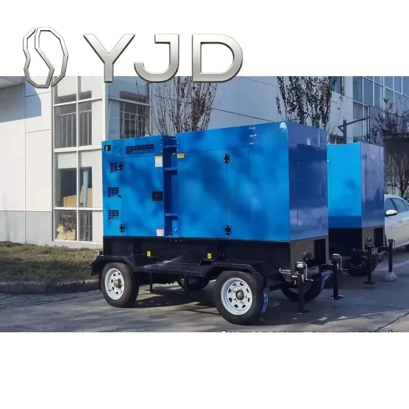 Hot Sale High Quality Engine Portable Power Generator Portable Soundproof Cummin Trailer Silent Generator 30kw