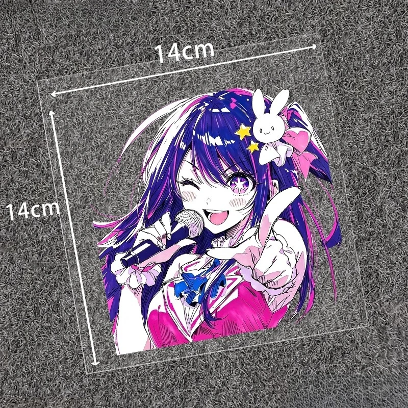 Oshi no Ko Anime Car Decal Sticker Waterproof for Motorcycle Window Laptop