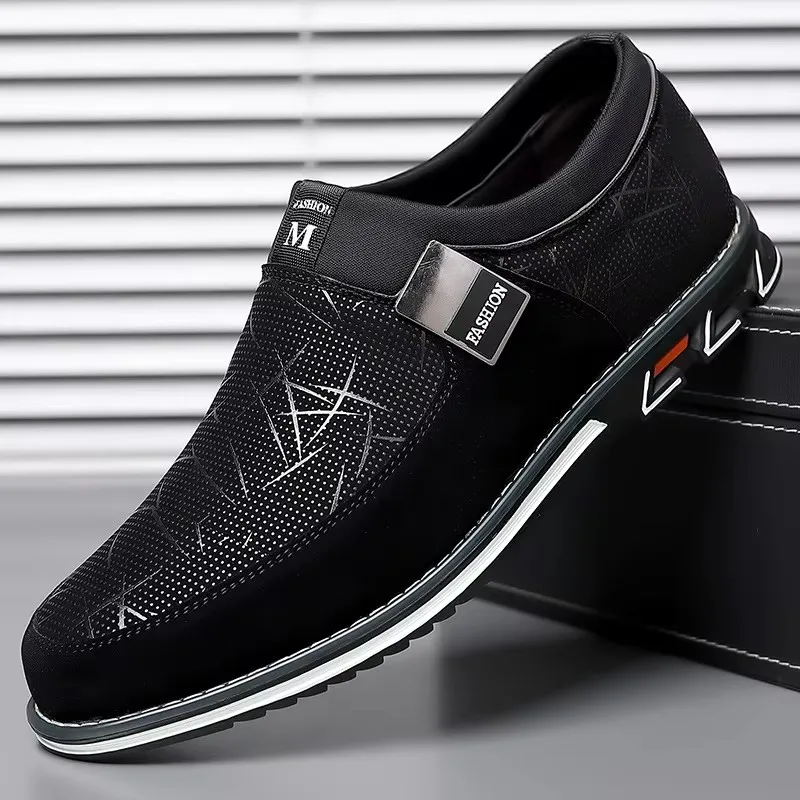 Men's Casual Shoes Suede Genuine Leather Mens Slip-on Party Wedding Loafers Moccasins Men Light Comfortable Driving Flats