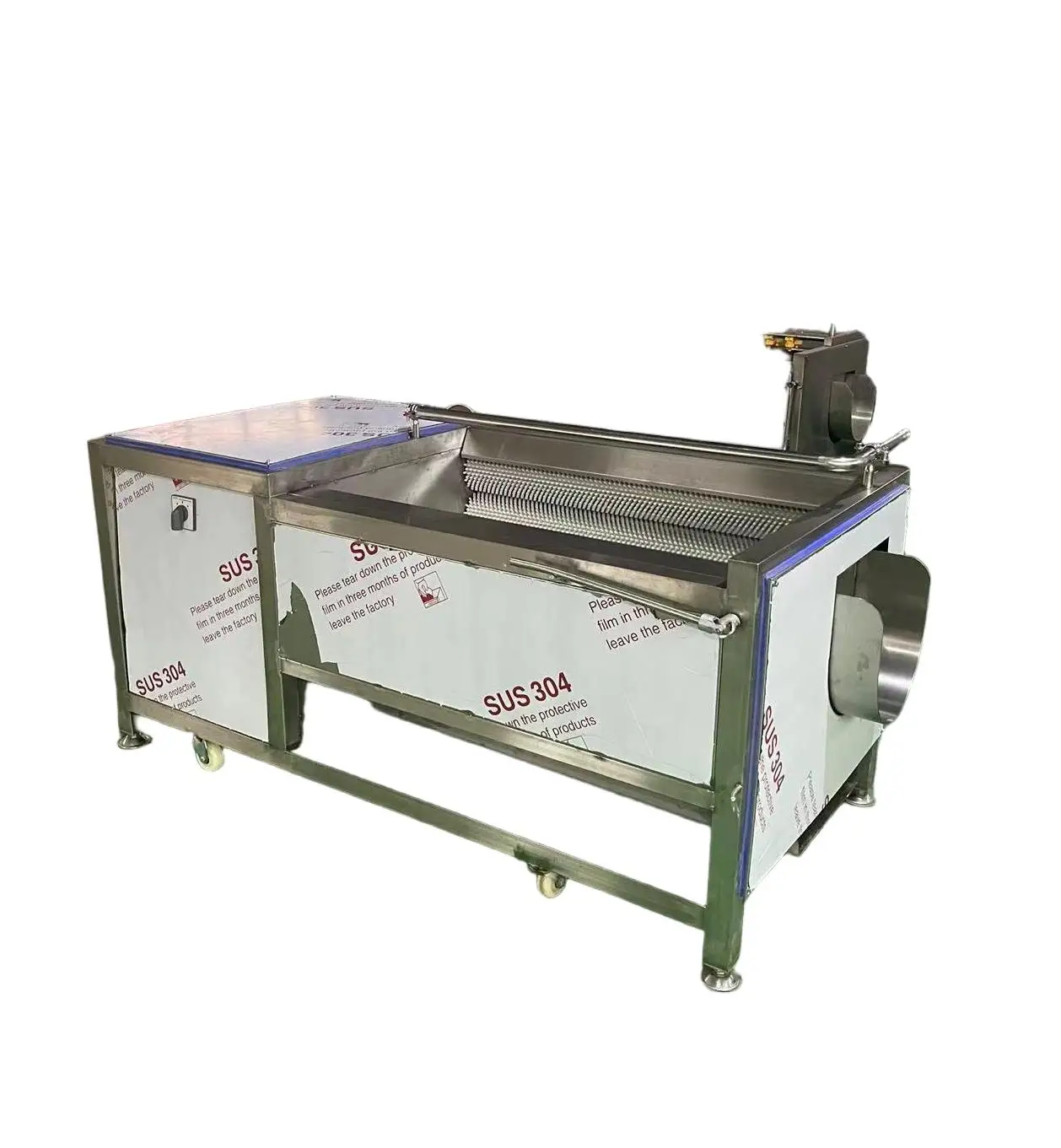 

Коммерческая автоматическая электрическая машина для мытья овощей, ролик для мытья арахиса, картофеля