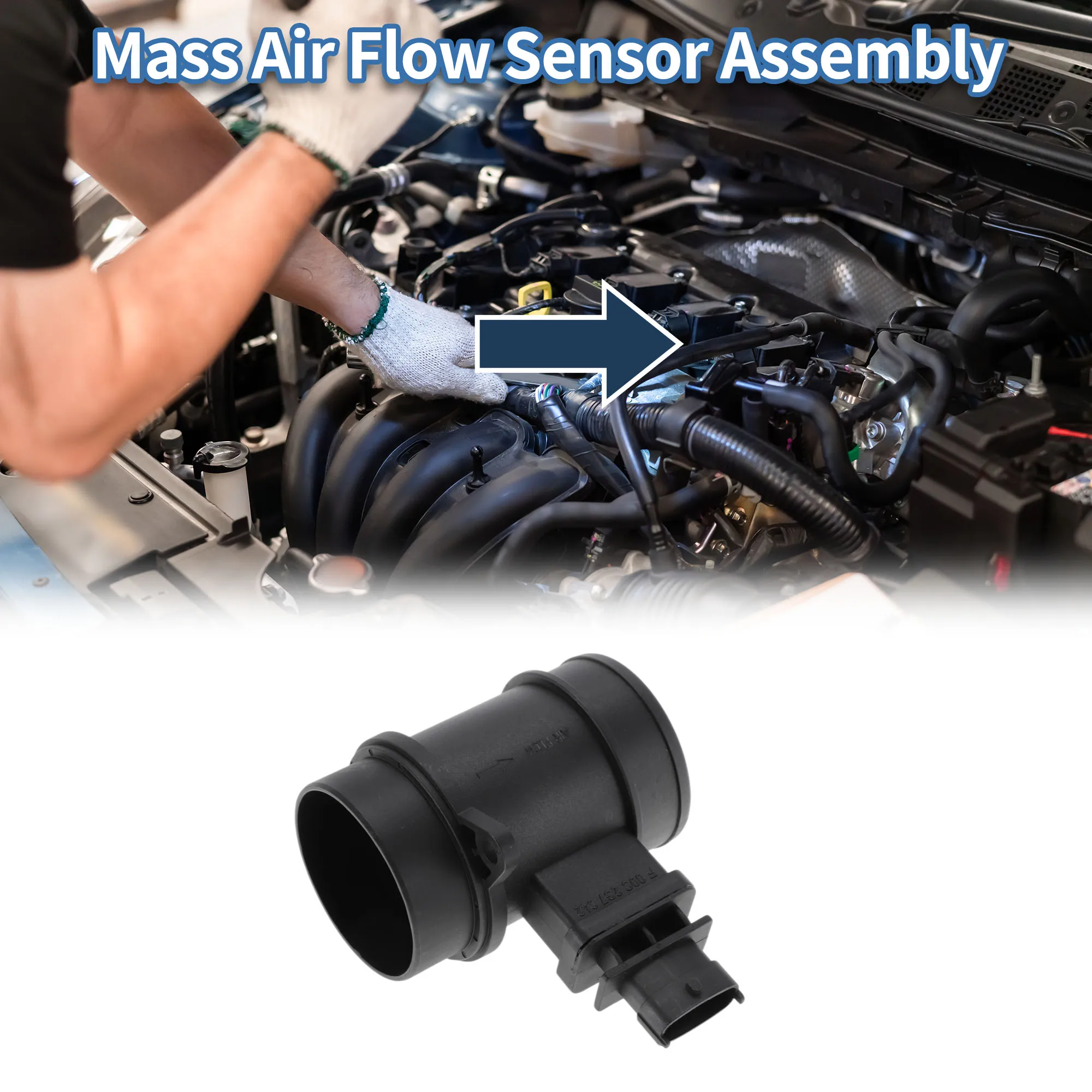 

UXCELL Mass Air Flow Sensor Assembly No.93193470 for Vauxhall Agila 2000–2007