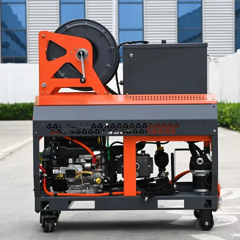 2-8 Inch Pipe Jetter Small Sewer Jetter 4350psi 4 Gallon Wash Home Kitchen 50-200mm Greasy Drain Cleaning.
