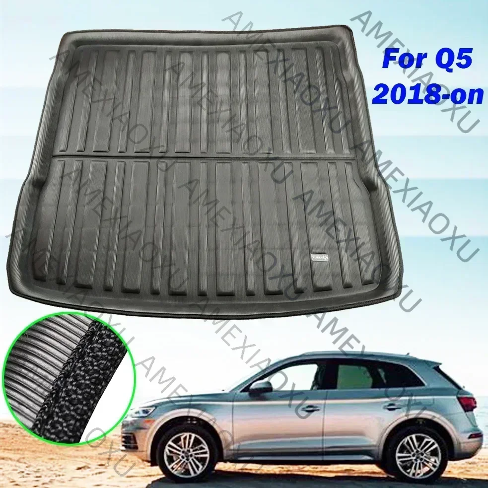 

WANWUXIN For AUDI Q5 SQ5 MK2 FY 2018 - 2023 Car Trunk Mat Boot Tray Cargo Liner Rear Floor Carpet Mud Kick Pad 2019 2020 2021 20