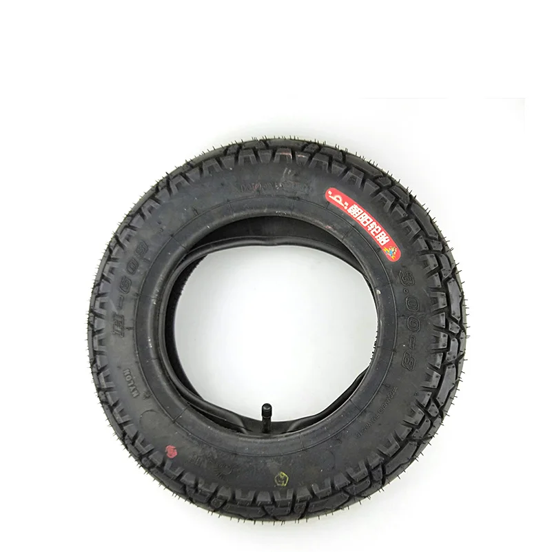 High Quality 3.00-8 / 300-8 Tire & Inner Tube 4PR Tyre Fits Gas and Electric Scooters Warehouse Vehicles Mini Motorcycle