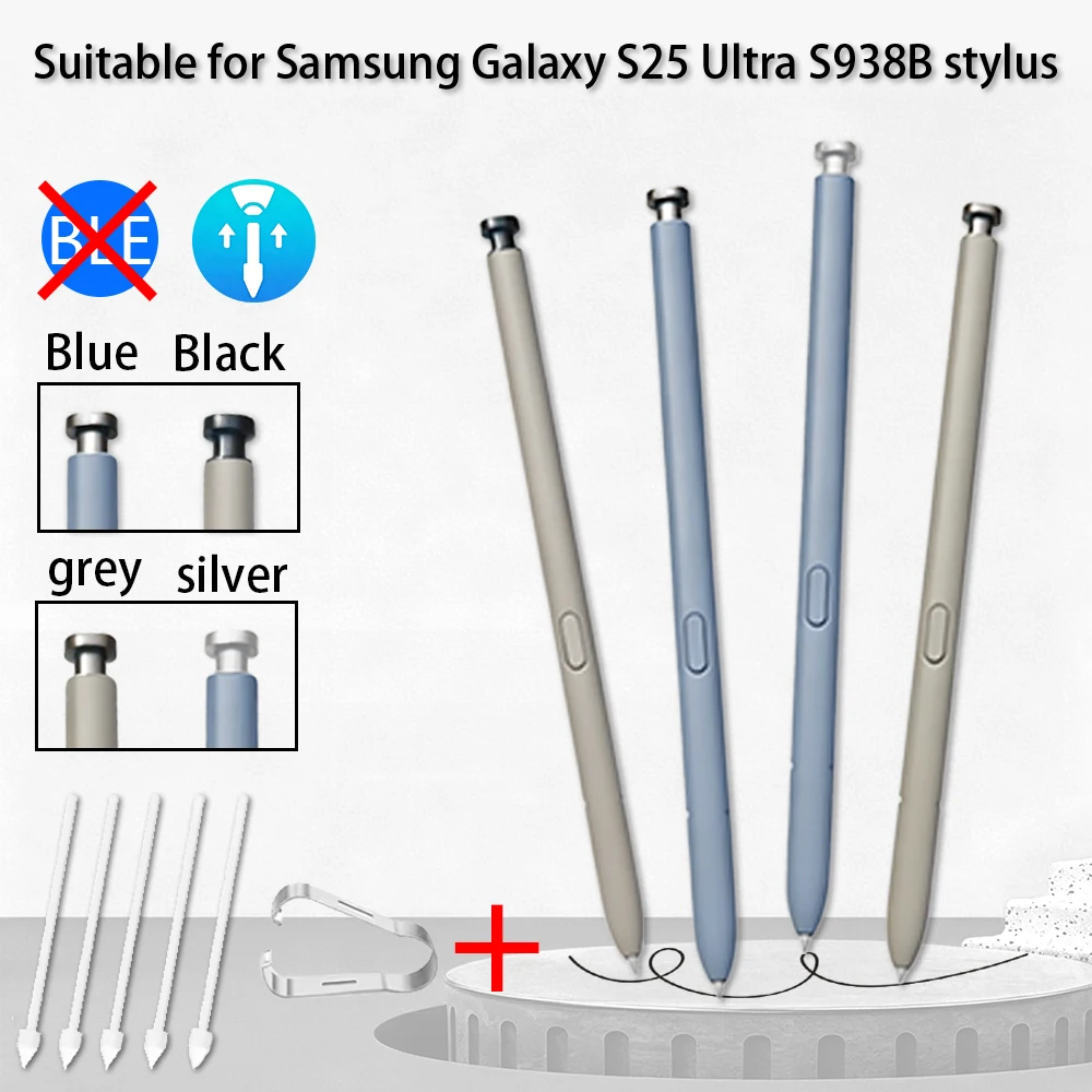 For Samsung Galaxy S25 Ultra Stylus Pen EJ-PS938 Compatible SM-S938 Touch Stylus Ergonomic Design (Without BLE) + Tips/Nibs Gift