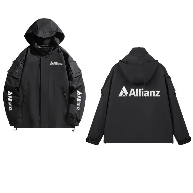 

2026 Allianz logo event windproof jacket, a men's coat suitable for both mountain climbing and sports activities. Comfortable fa