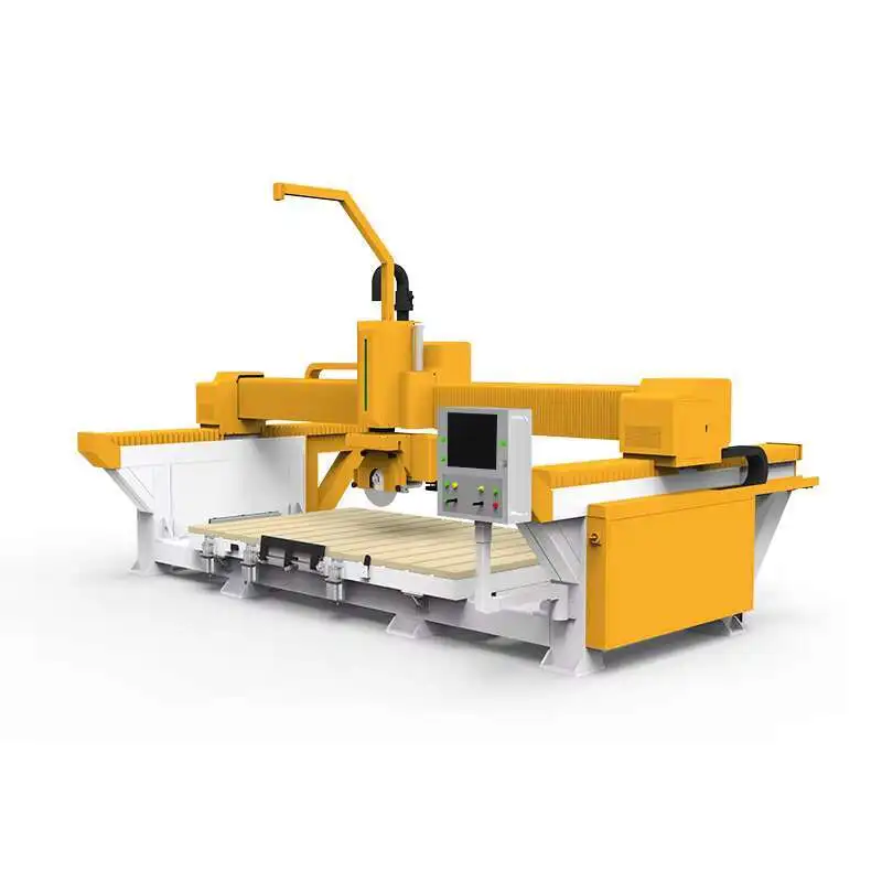 

2024 Shandong Igoldencnc Economical 4+1 CNC 4 Aixs Marble Stone Bridge Saw Hine For Sale
