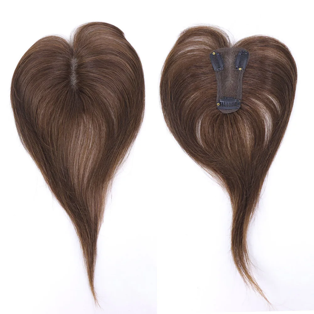 الانفجارات ثلاثية الأبعاد شعر الإنسان غير مرئية سلس الفرنسية Wispy الهواء الانفجارات البني العلوي هامش مع المعابد هيربيسي للنساء توبر #5