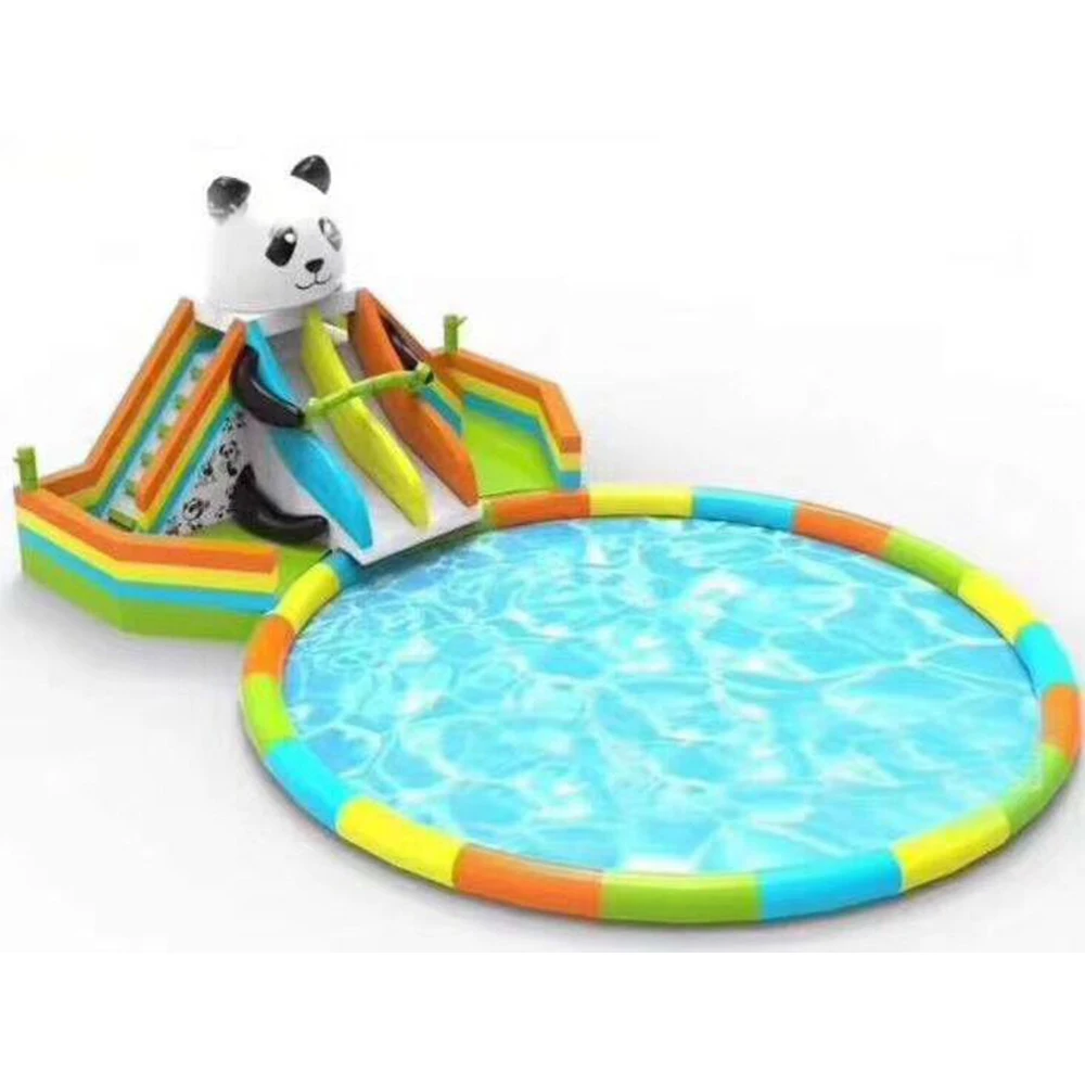 ！@Customization Water Floating Inflatable PVC Material Outdoor Playground for Sale Funny Kids with Pool