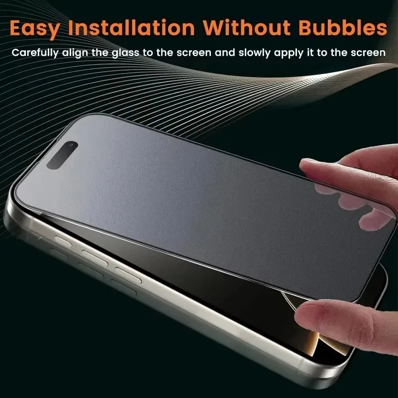 3 piezas Protector de pantalla mate antihuelle para iPhone 17 Pro Max 15 14 16 11 12 13 Mini XR X Xs 7 8 Plus 17 Air 2