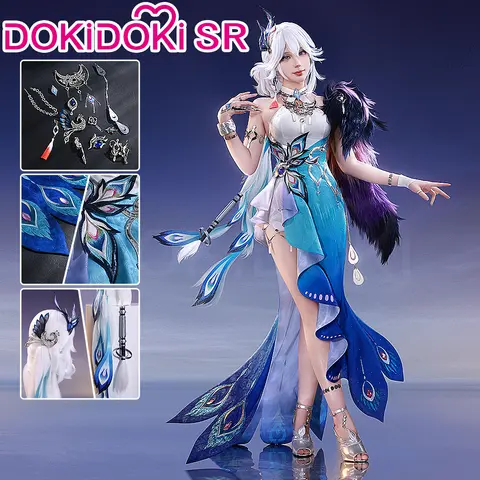 【S/L/XL Ready For Ship】Yao Guang Cosplay Costume Game Honkai: Star Rail DokiDoki-SR HSR Women Dress Yao Guang Xianzhou Alliance
