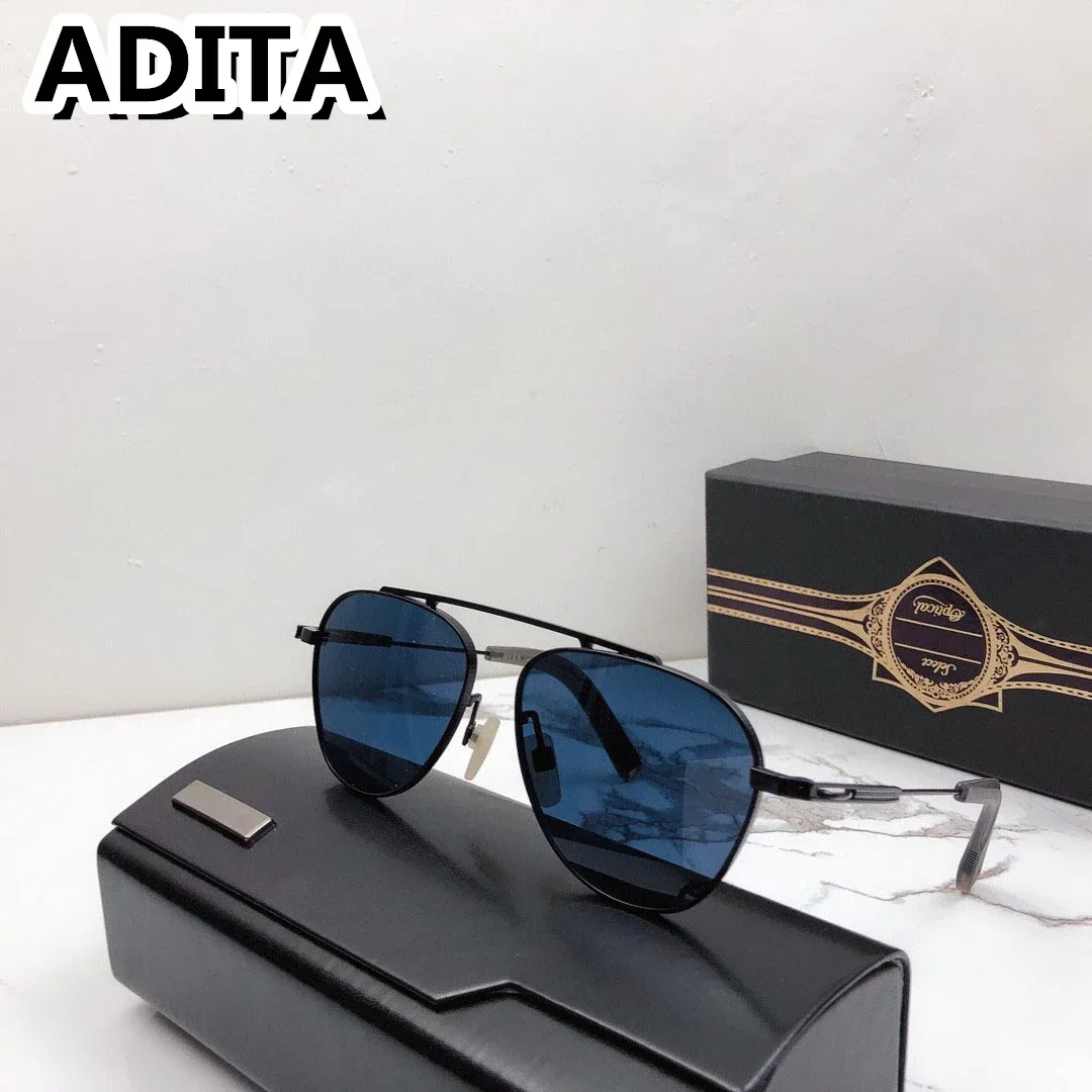 ADITA DLX106 Top High Quality Sunglasses for Men Titanium Style Fashion Design Sunglasses for Womens  with box