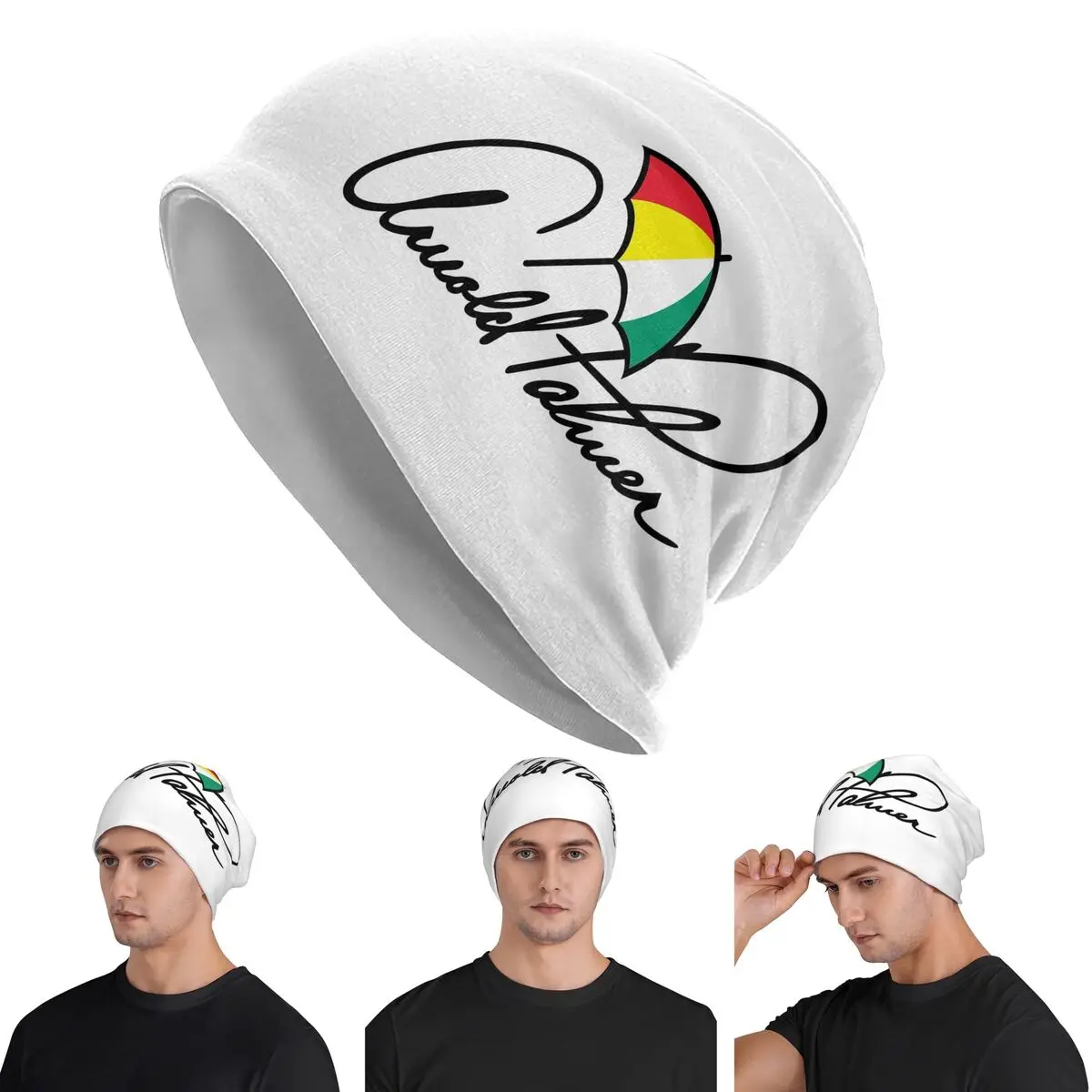 

Arnold Palm Skullies Beanies Hats Warm Autumn Winter Outdoor Cap Knitted Bonnet Caps for Men Women Adult