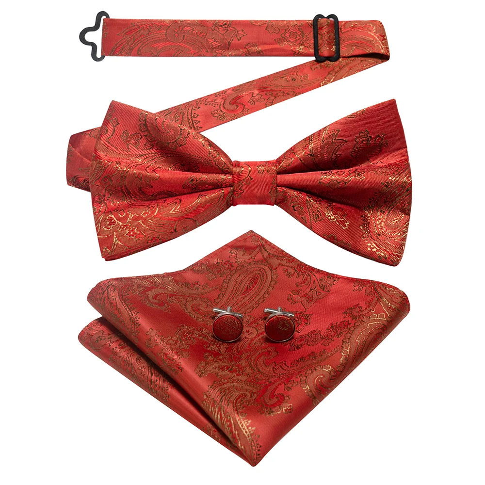 East epische neue Mode blau grün Paisley Fliege Set für Männer weiche Taschentuch Qualität Manschetten knopf Herren Accessoire Hochzeits geschenk – Detail 32