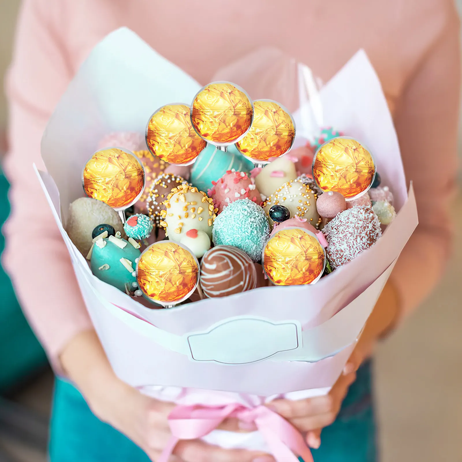 80 Piezas de Porta Bombones Transparentes para Arreglos Florales de Chocolate, Regalo para Cumpleaños y San Valentín