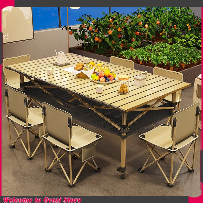 

Minimalist Metal Camping Table Portable Sale Outdoor Waterproof Camping Table Equipment Pliable Salon De Jardin Patio Furniture