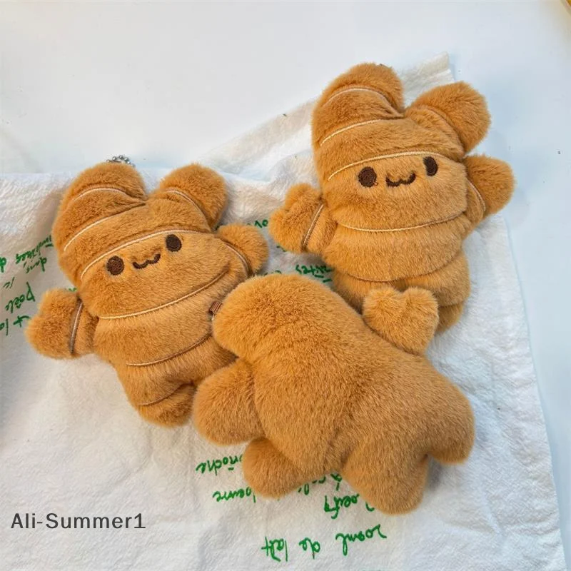 

1/2 PCS Creative Cute Ginger Plush Doll Toys Keychain Pendant Bag Hanging Decoration Backpack Charm Birthday Gift Couple Keyring