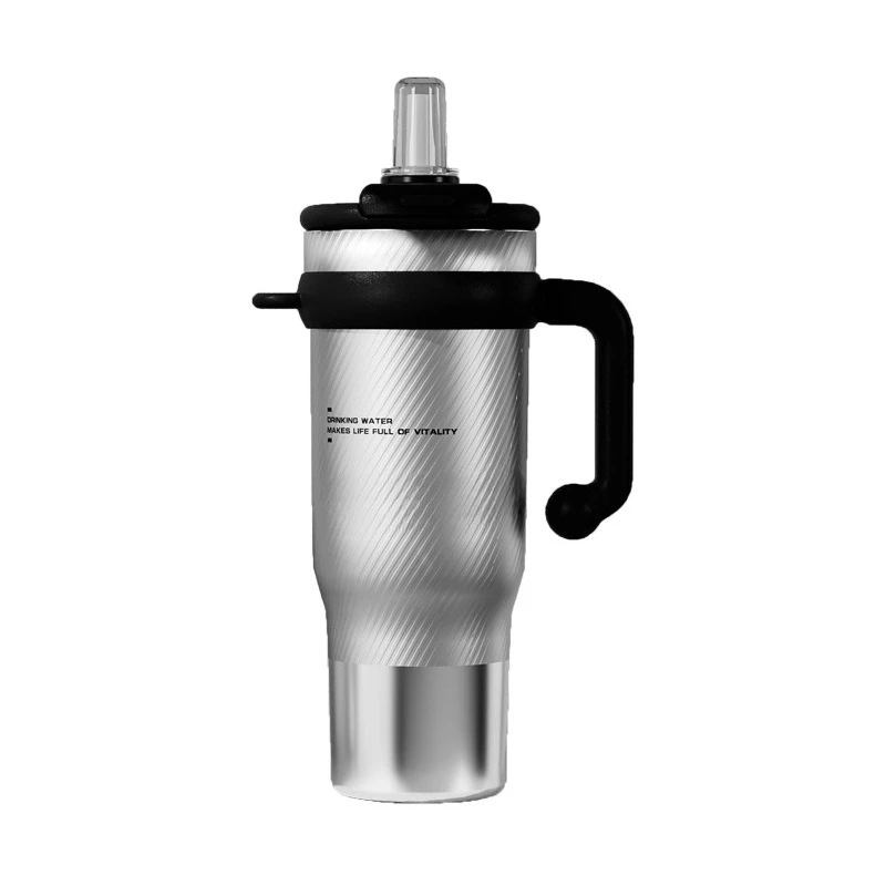 New Giant Large Capacity Tumbler Car Cup With Handle Straw Heat & Cold Insulation tool