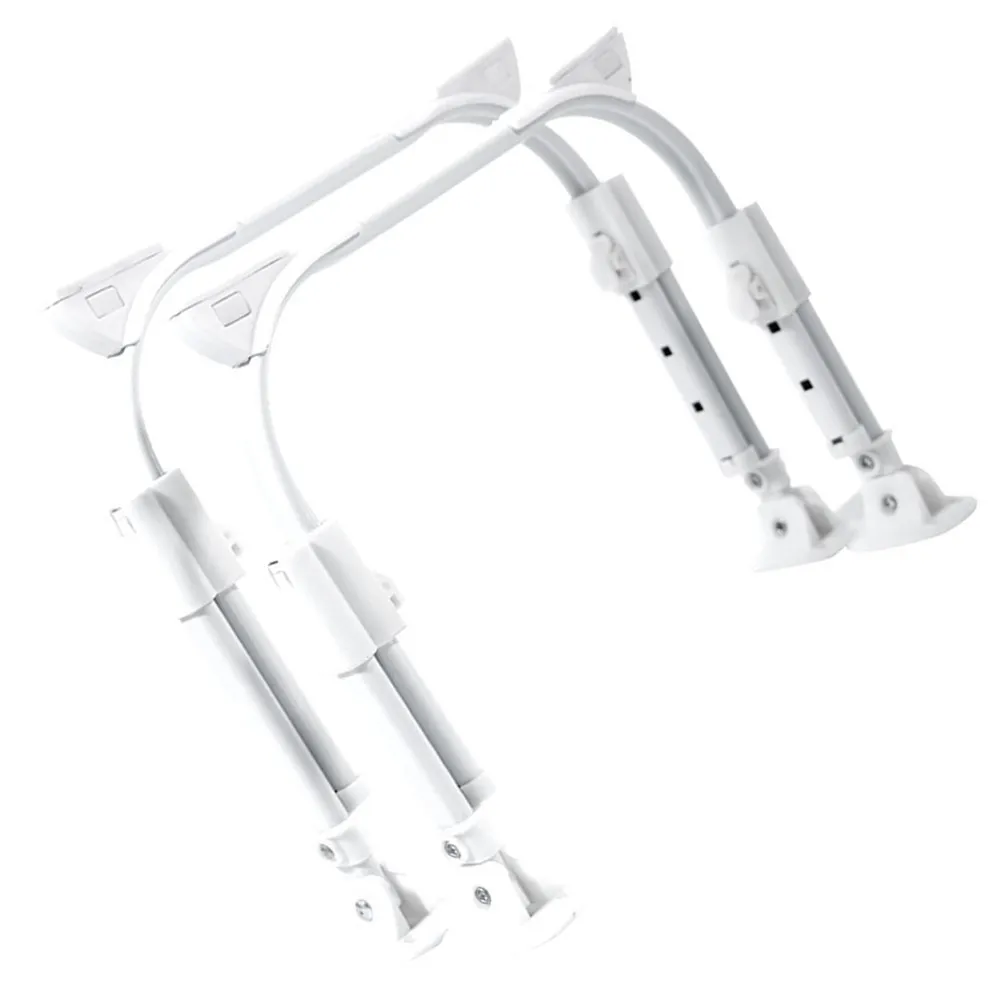 1Pair U-Shaped Self-Locking Folding Table Legs Hard Iron Construction Nonslip Bottom for Bed Desk School Desk Sofa Table