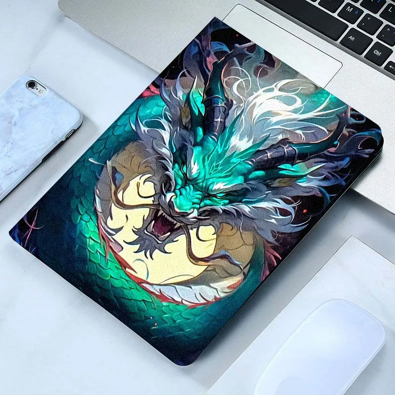 حافظة تابلت بنمط التنين الإبداعي لهاتف Vivo IQOO Pad Air Pad3 IQOO Pad5 Pad2 Pad3 SE Pro 11.5 12.1 12.3 13 بوصة #6