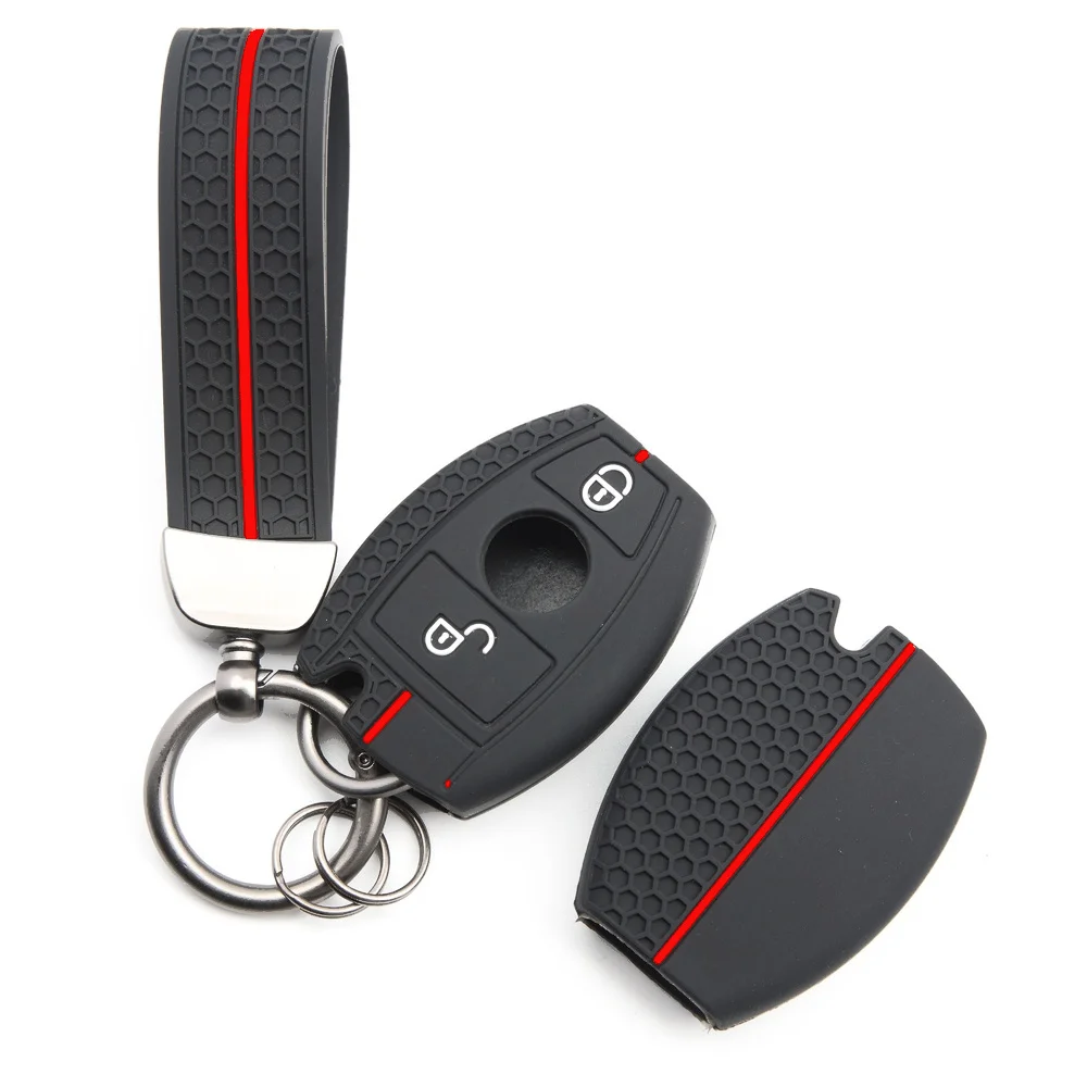 Protective Key Cover With Chain For Mercedes Benz A B C E Class GLS GLA GLK GLC CLS CLA AMG W204 W205 W212 W463 W176 Daily Use