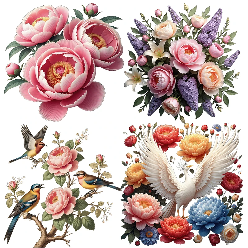 Three Ratels CG245 Romantic Bouquet Art Wall Stickers for Home Decoration toilet decals