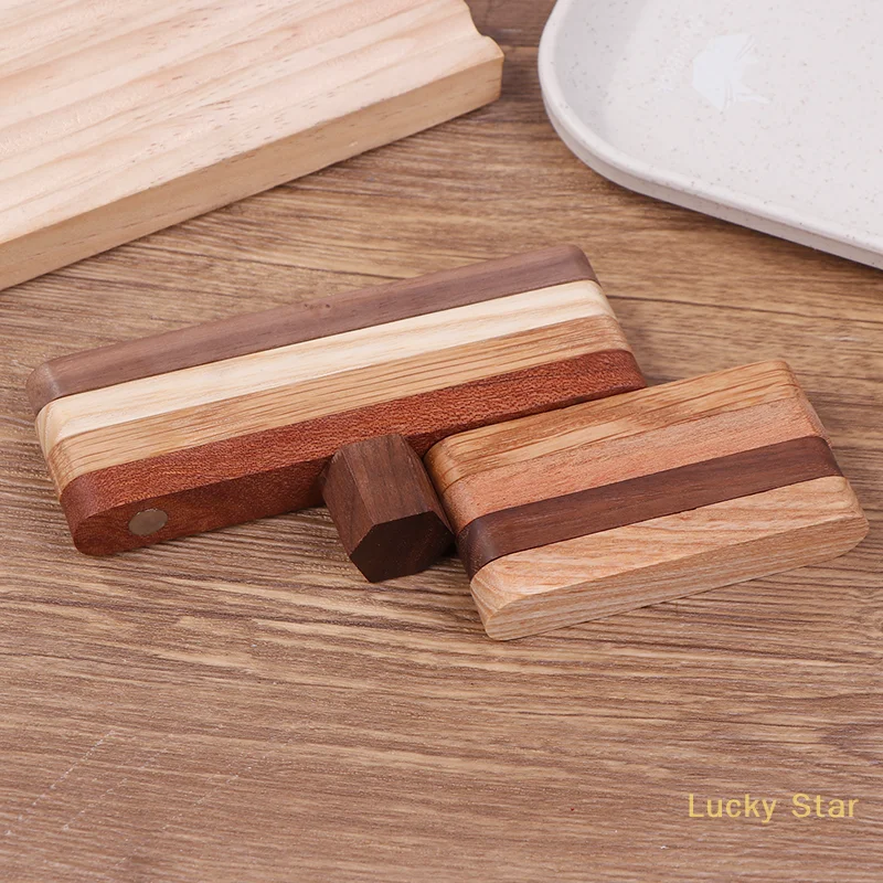 Hexagon Wood Magnetic Stickers For Fridge, Office Magnets, Message Board Decor Creative Message Board Magnetic Stickers