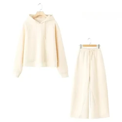Hooded Sweatshirt For Women 2024 Tracksuit Suits Fall Outfits Women Sets Baggy Pants Clothing Long Sleeve Sportswear